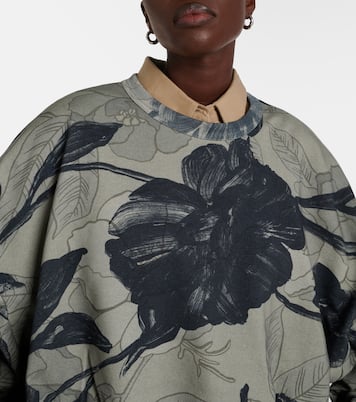 公式の店舗 grey in sweatshirt jersey cotton Floral - Noten Van Dries トップス