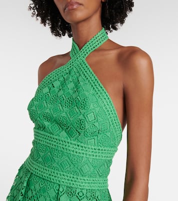 Abito midi con scollo all’americana | Elie Saab