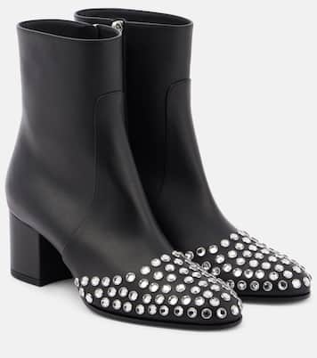 Bottines 60 en cuir à ornements | Alaïa