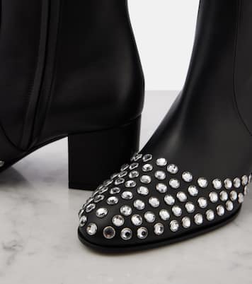 Bottines 60 en cuir à ornements | Alaïa