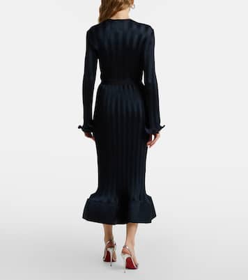 Gonna midi Hollis in maglia con volant | Simkhai