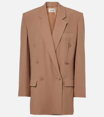 Blazer doppiopetto in seta | Saint Laurent