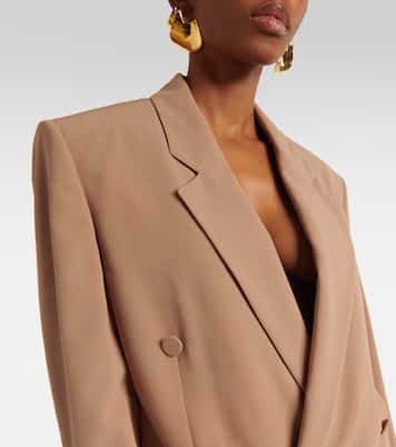 Blazer doppiopetto in seta | Saint Laurent