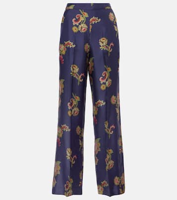 Pantaloni a gamba larga in seta | Etro