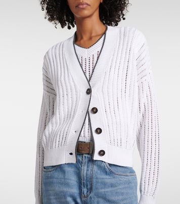 Cardigan in cotone | Brunello Cucinelli