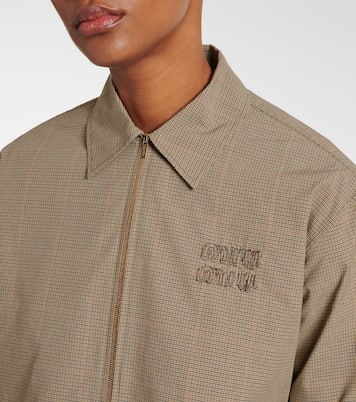 Camicia cropped in misto cotone  | Miu Miu