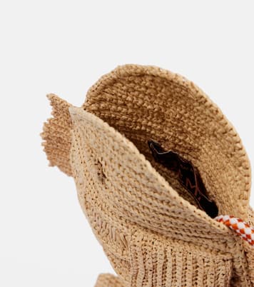 Borsa a tracolla Horizon in crochet di rafia  | Alémais