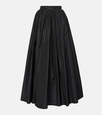 Falda larga de seda fruncida | Dolce&Gabbana