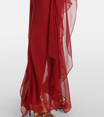 Abito lungo in chiffon di seta | The Sei