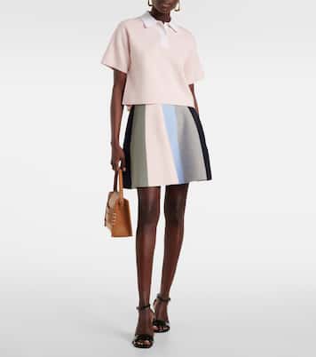 Minigonna in cotone e cashmere | JW Anderson