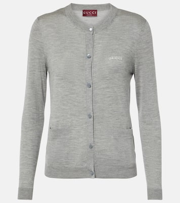 Cardigan in cashmere e seta | Gucci