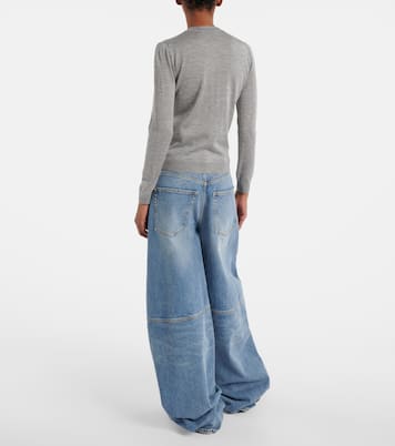 Cardigan in cashmere e seta | Gucci
