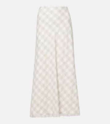 Noelle checked maxi skirt | Simkhai
