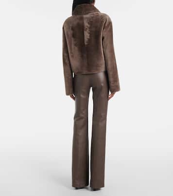 Reversible shearling and leather jacket | Joseph