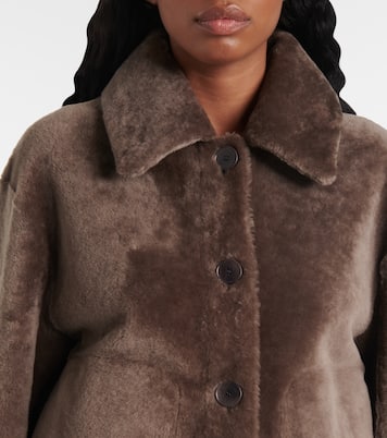 Reversible shearling and leather jacket | Joseph