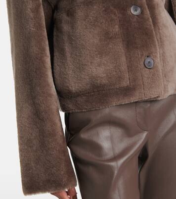 Reversible shearling and leather jacket | Joseph
