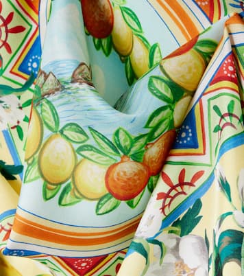 Pañuelo de sarga de seda estampado  | Dolce&Gabbana