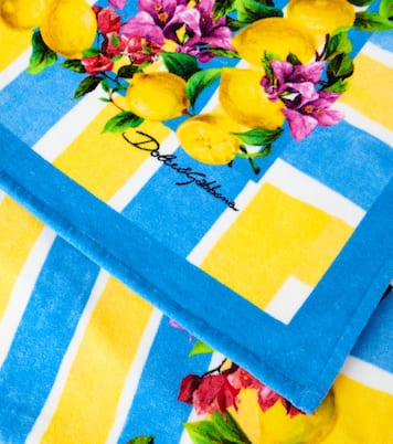Toalla de playa Taormina de rizo de algodón | Dolce&Gabbana Casa
