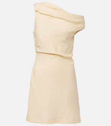 Asymmetric linen minidress  | Faithfull