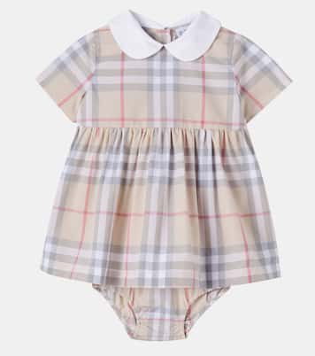 Baby Set Burberry Check aus Kleid und Höschen | Burberry Kids