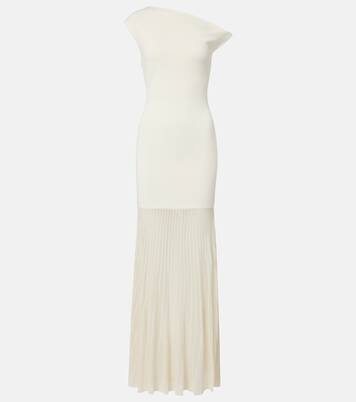 One-Shoulder-Maxikleid Indigo | SIR