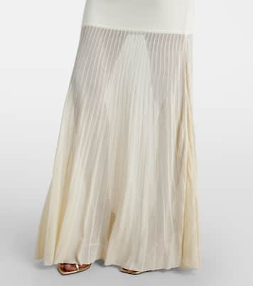 One-Shoulder-Maxikleid Indigo | SIR