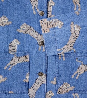 Bedruckte Hemdjacke Magot aus Denim | Konges Sløjd