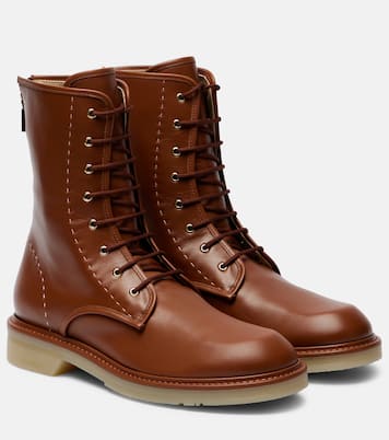 Schnürstiefel Urbancombat aus Leder | Max Mara