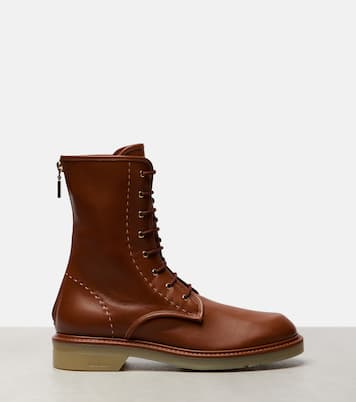 Schnürstiefel Urbancombat aus Leder | Max Mara