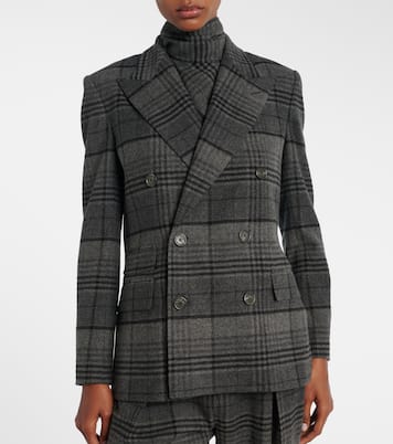 Kent格纹羊毛双排扣夹克 | Ralph Lauren Collection