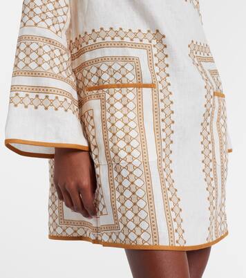 Printed linen tunic | Zimmermann