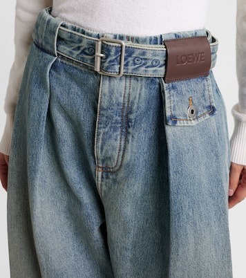 Pleated wide-leg jeans | Loewe