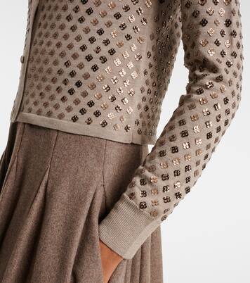 Ragno sequined virgin wool cardigan | Max Mara