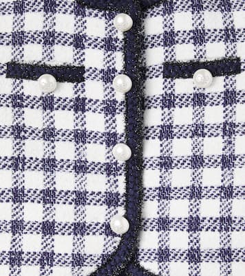 Checked bouclé jacket | Self-Portrait Kids