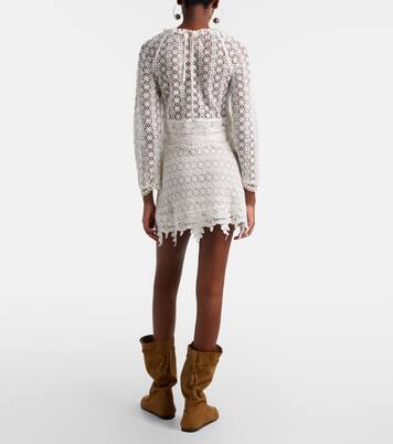 Hizene cotton guipure lace minidress | Isabel Marant