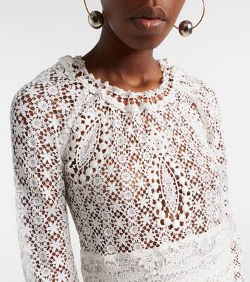 Hizene cotton guipure lace minidress | Isabel Marant