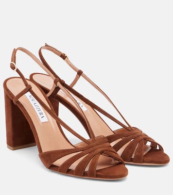 Sandalen Aimée 85 aus Veloursleder | Aquazzura