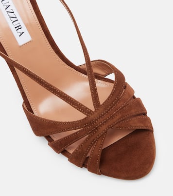 Sandalen Aimée 85 aus Veloursleder | Aquazzura