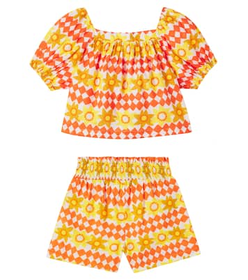 Printed cotton top and shorts set | Fábula