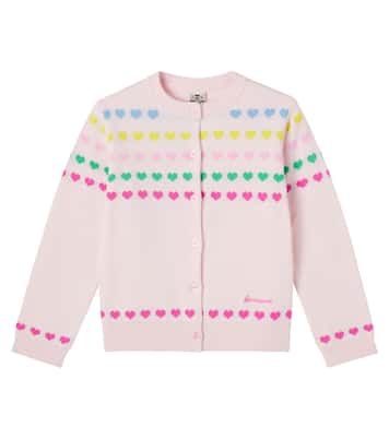 Laligne jacquard cotton cardigan  | Bonton