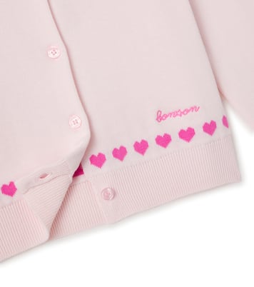 Laligne jacquard cotton cardigan  | Bonton