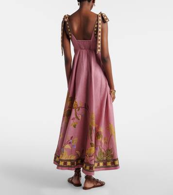 Midikleid Zuri Ballet aus Leinen | Alémais