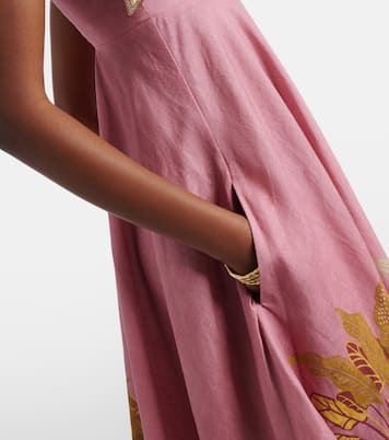 Midikleid Zuri Ballet aus Leinen | Alémais