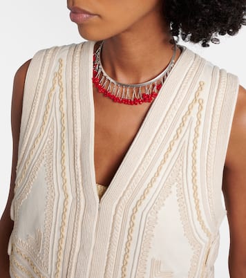 Blerina embroidered cotton vest | Isabel Marant