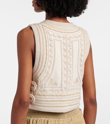Blerina embroidered cotton vest | Isabel Marant