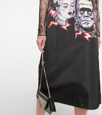 Vestido midi de encaje estampado | Prada