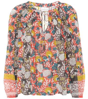 Blusa Paz a stampa floreale in cotone | Velvet