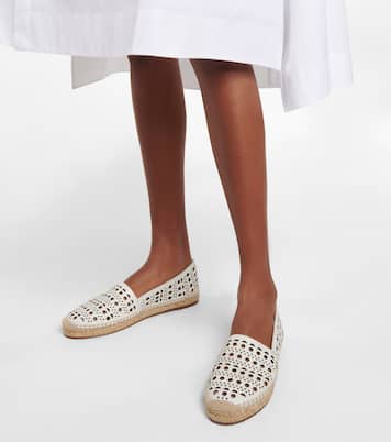 Alpargatas de piel cortadas a láser | Alaïa