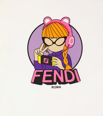 Bedrucktes T-Shirt aus Baumwolle | Fendi Kids