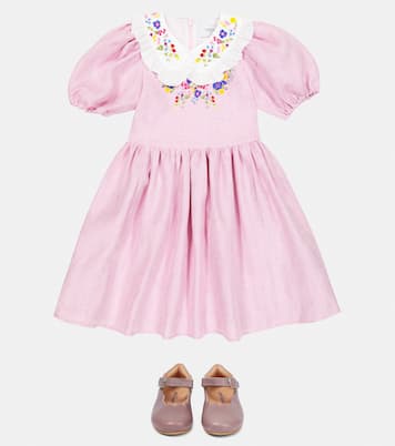 Besticktes Kleid aus Leinen | Paade Mode